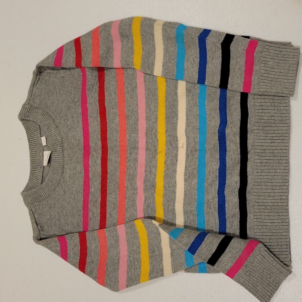 Gap girl's sweater size S, Gray Multi stripes